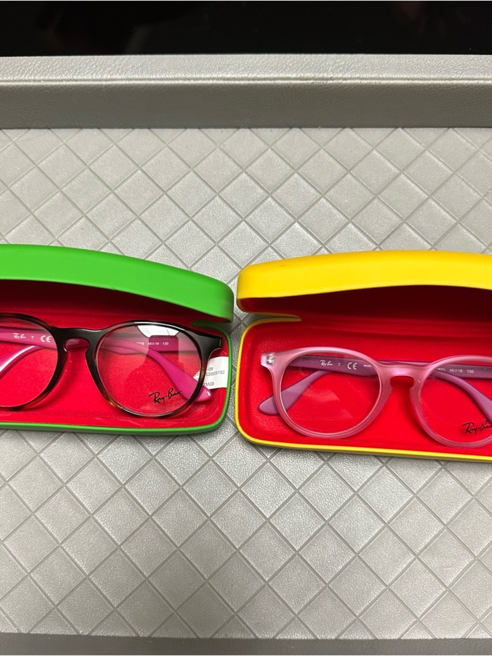 Ray-Ban Kids Green and Pink Round Frame Eyewear Duo
